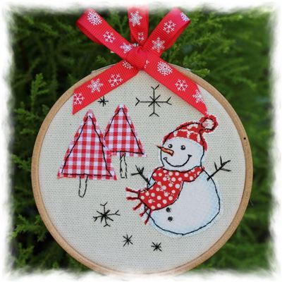 Hoop Kit - Snowman Tree